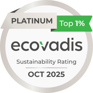 ecovadis platinum badge , Landis+Gyr
